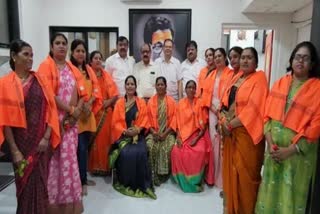 Women Shiv Sainiks felicitation NSK