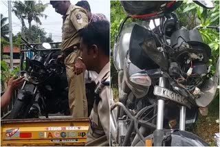 Tourist bus accident in Thiruvanthapuram  വീണ്ടും ടൂറിസ്റ്റ് ബസ് അപകടം  ടൂറിസ്റ്റ് ബസ് ബൈക്ക് യാത്രികനെ ഇടിച്ചിട്ടു  ടൂറിസ്റ്റ് ബസ്  തലസ്ഥാനത്ത് വീണ്ടും ടൂറിസ്റ്റ് ബസ് അപകടം  ടൂറിസ്റ്റ് ബസ് ഡ്രൈവറുടെ അശ്രദ്ധ  bus accident in kerala  tourist bus accident  kerala news updates  latest news in kerala