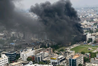 Fire Breaks Out At a Multi Storey Building