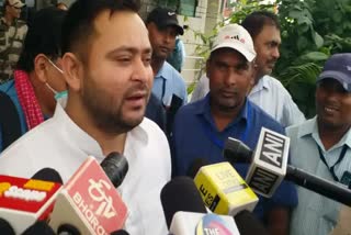 Deputy CM Tejashwi Yadav angry