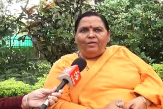 former cm uma bharti talk with etv bharat