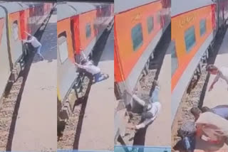 Watch: RPF personnel rescue man who slipped while boarding moving train