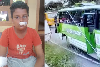 kottayam student fall from bus driver arrested  ബസില്‍ നിന്നും വിദ്യാര്‍ഥി തെറിച്ചുവീണ സംഭവത്തില്‍  ബസില്‍ നിന്നും വിദ്യാര്‍ഥി തെറിച്ചുവീണു  കോട്ടയം പാക്കിൽ പവർഹൗസ് ജങ്‌ഷനില്‍