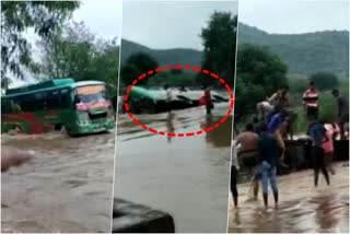 bus in flood video