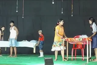 Childrens one act play Competition at Kaliabar