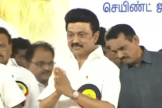Stalin elected unopposed as DMK chief for second time