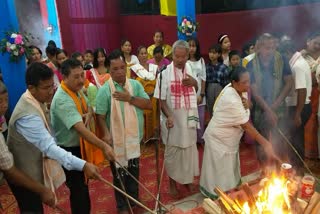 Lakshmi Puja celebrates in Chirang