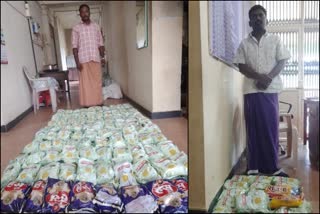 two people arrested  drugs seized  hans seized  hans seized in idukki  നിരോധിത പുകയില ഉൽപ്പന്നങ്ങൾ  നിരോധിത പുകയില ഉപയോഗം  നിരോധിത ലഹരി വസ്‌തുക്കളുടെ വ്യാപാരം  ഇടുക്കിയിൽ രണ്ട് പേർ അറസ്റ്റിൽ  ഹാന്‍സ് പിടികൂടി  ഹാൻസ് പിടിച്ചെടുത്തു  നിരോധിത ലഹരി വസ്‌തുക്കൾ  ലഹരി വസ്‌തുക്കളുടെ വ്യാപാരം  ഇടുക്കി പുകയില വ്യാപാരം രണ്ട് പേർ അറസ്റ്റിൽ