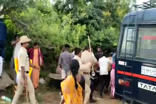 Protest against construction of crusher at kolar