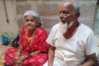 Elderly killed his wife by slitting her throat in Davangere