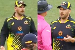 Aroan finch scolded umpire in match