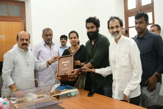 Raj family invites CM Bommai to Gandhadagudi pre release event