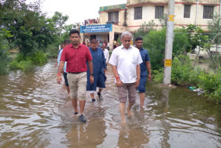 waterlogged area in Bharatpur