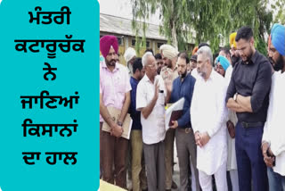 Minister Kataruchak, who arrived at the grain market of Sangrur, assured of solving the farmers problems