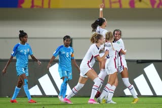 അണ്ടര്‍ 17 വനിത ഫുട്‌ബോള്‍ ലോകകപ്പ്  Under 17 Womens Football World Cup  ഇന്ത്യൻ വനിതകളെ തകർത്ത് യുഎസ്  FIFA Womens World Cup  U17 FIFA WORLD CUP  U17 FIFA WORLD CUP US BEAT INDIA  FIFA U17 FOOTBALL WORLD CUP  വനിത ലോകകപ്പിൽ ഇന്ത്യക്ക് തോൽവിയോടെ തുടക്കം  ഫിഫ അണ്ടർ 17 വനിത ലോകകപ്പ്