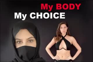 ହିଜାବକୁ ବିରୋଧ କରି ନିବସ୍ତ୍ର ହେଲେ ଅଭିନେତ୍ରୀ, କହିଲେ My body, my choice