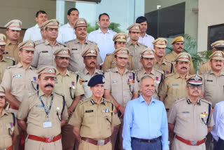 Rajasthan policemen honoured by DGP with various medals in Jaipur