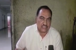 Eknath Khadse Protested