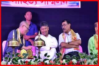 Minister Pijush Hazarika at Mangaldoi Book Fair