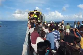 2 buses collide on Pamban Bridge in TN's Rameswaram