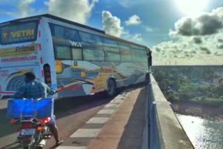 two buses collide on Pamban Bridge in Tamilnadu Rameswaram