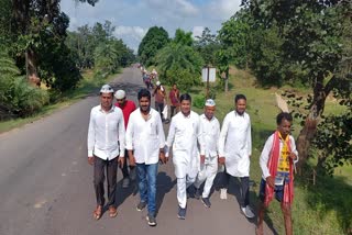 AAP protest for school building in kanker