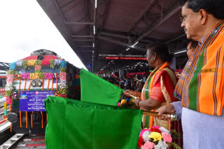 President Droupadi Murmu flags off first Agartala-Kolkata express train