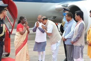 President Draupadi Murmu arrives in Guwahati