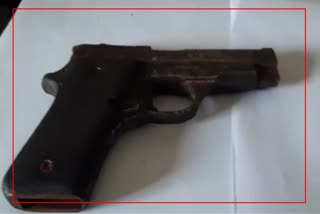 Police recovered a point 32 pistol from businessman residence