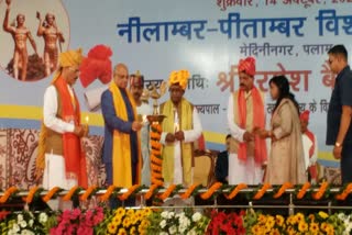 Governor Ramesh Bais attend convocation of Nilamber Pitamber University in Palamu