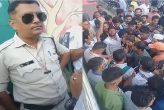 constable misbehaved with students in bhopal