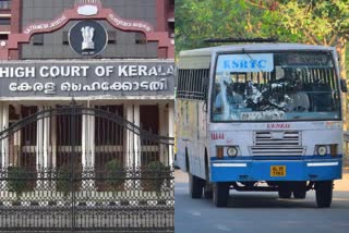 advertisements on ksrtc bus  kerala high court on ksrtc bus advertising  കെഎസ്‌ആർടിസി ബസുകളിലും പരസ്യം വേണ്ട  കെഎസ്‌ആർടിസിയിൽ പരസ്യം പതിക്കരുതെന്ന് ഹൈക്കോടതി  കെയുആർടിസി  കെഎസ്ആർടിസി  വടക്കഞ്ചേരി ടൂറിസ്റ്റ് ബസ്‌ അപകടം  ബസുകളിലെ പരസ്യം നീക്കം ചെയ്യണമെന്ന് ഹൈക്കോടതി  ടൂറിസ്റ്റ് ബസ് കളർ കോഡ്