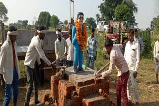 Ambedkar statue erected on government land