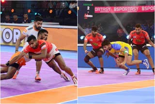 Pro Kabaddi League 2022  U Mumba win against Tamil Thalaivas  Jaipur Pink Panthers win against Haryana Steelers  Gujarat Giants win against Puneri Paltan  ಪ್ರೋ ಕಬಡ್ಡಿ ಲೀಗ್‌ 2022  ಗುಜರಾತ್‌ ಜಯಂಟ್ಸ್‌ ತಂಡಗಳಿಗೆ ಜಯ  ಗುಜರಾತ್‌ ಜಯಂಟ್ಸ್‌ ತಂಡಕ್ಕೆ ಗೆಲುವು  ಜೈಪುರ ಪಿಂಕ್‌ ಪ್ಯಾಂಥರ್ಸ್‌ಗೆ ಭರ್ಜರಿ ಜಯ  ತಮಿಳು ತಲೈವಾಸ್‌ ವಿರುದ್ಧ ಯು ಮುಂಬಾಗೆ ಗೆಲುವು  Gujarat Giants win