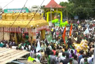 Amaravati farmers padaytra