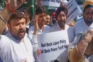 pdp-hold-protest-against-allowing-beer-sale-in-departmental-stores-in-jammu