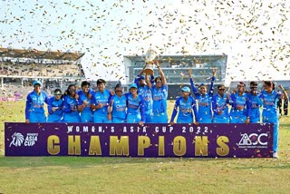 Womens Asia Cup 2022  PM congratulates Indian womens cricket team  Indian womens cricket team on win the Asia Cup  PM narendra modi  महिला एशिया कप 2022  प्रधानमंत्री ने महिला क्रिकेट टीम को बधाई दी  एशिया कप जीतने पर भारतीय महिला क्रिकेट टीम  पीएम नरेंद्र मोदी  भारतीय महिला क्रिकेट टीम  PM congratulates  प्रधानमंत्री ने बधाई दी