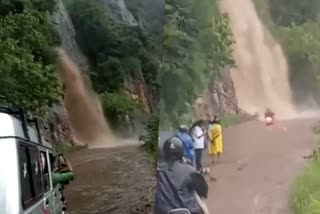 Heavy rain fall  Kochi  Danushkodi  National Highway  Water falls  വെള്ളച്ചാട്ടങ്ങള്‍  കനത്ത മഴ  കൊച്ചി  ധനുഷ്‌കോടി  ഇടുക്കി  മലവെള്ളപ്പാച്ചില്‍  ദേശീയ പാത  ബോഡിമെട്ട്  മഴ  ബോഡിനായ്ക്കന്നൂർ  തേനി  ജില്ലാ ഭരണകൂടം