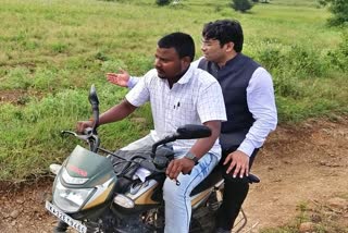 Kalburagi DC went on bike to see the lake encroachment