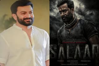 Salaar movie poster release as actor prithviraj sukumaran birthday