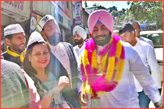 AAP Himachal incharge Harjot Singh Bains In Solan