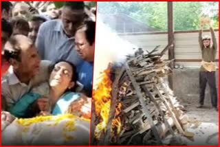 Slain Kashmiri Pandit cremated in Jammu who was killed in shopian yesterday by militants