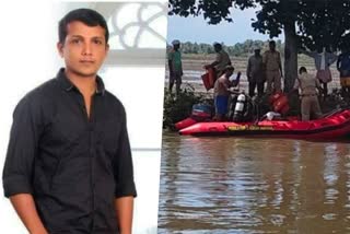 Young man drowned  Kumarakom  Mutherimada lake  സുഹൃത്തുക്കള്‍ക്കൊപ്പം  യുവാവ് മുത്തേരിമടയാറ്റിൽ മുങ്ങി മരിച്ചു  മുങ്ങി മരിച്ചു  മുത്തേരിമട  ഹോം സ്‌റ്റേ  കോട്ടയം  കുമരകം  യുവാവ്  ലിജിൻ