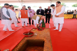 Amit Shah lays foundation stone for new terminal building and expansion of Gwalior airport
