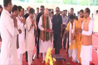 Amit Shah laid foundation stone for new terminal