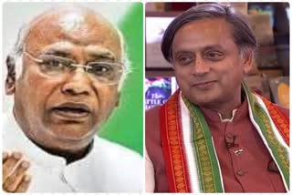 fight between mallikarjun kharge and shahi tharur