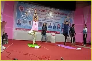 Senior inter district Yoga competition in Dhemaji