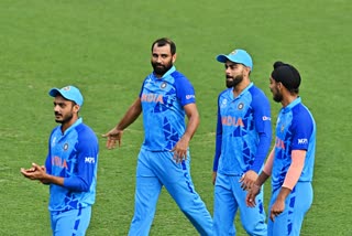 Ind vs Aus Warm Up Match  rohit sharma on Mohammed Shami  Rohit Sharma statement  Mohammed Shami performence vs australia  T20 World Cup  टी20 वर्ल्ड कप वार्म अप मैच  मोहम्मद शमी पर रोहित शर्मा  रोहित शर्मा का बयान  मोहम्मद शमी का प्रदर्शन बनाम ऑस्ट्रेलिया  टी20 वर्ल्ड कप  रोहित ने बताया शमी से आखिरी ओवर करवाने की वजह  reason for getting the last over Shami  Rohit Sharma