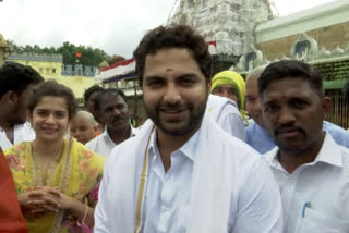 Vishwak Sen visit to Tirumala