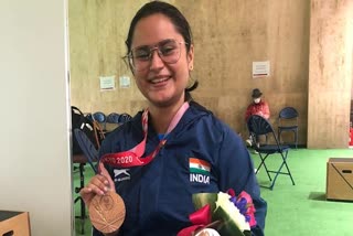 Paralympian and rifle shooter Avani Lekhara, UAE Parachuting World Championship